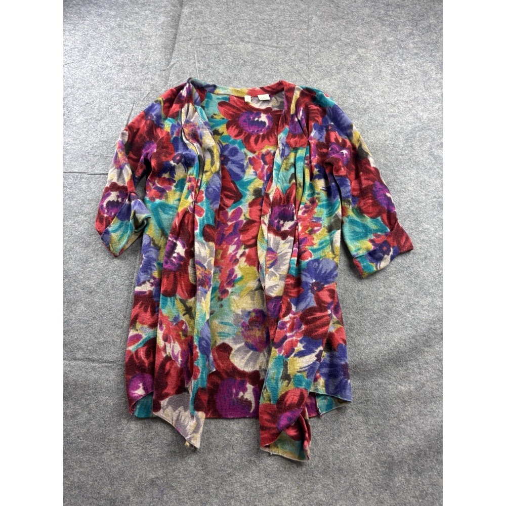 Anthropologie Moth Women's‎ S Cardigan Floral MORNING GLORY 100% Wool Sweater
